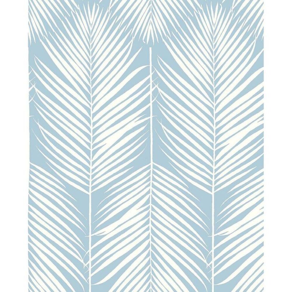 Palm Silhouette Peel & Stick Wallpaper Light Blue - 30.75 Sq Ft